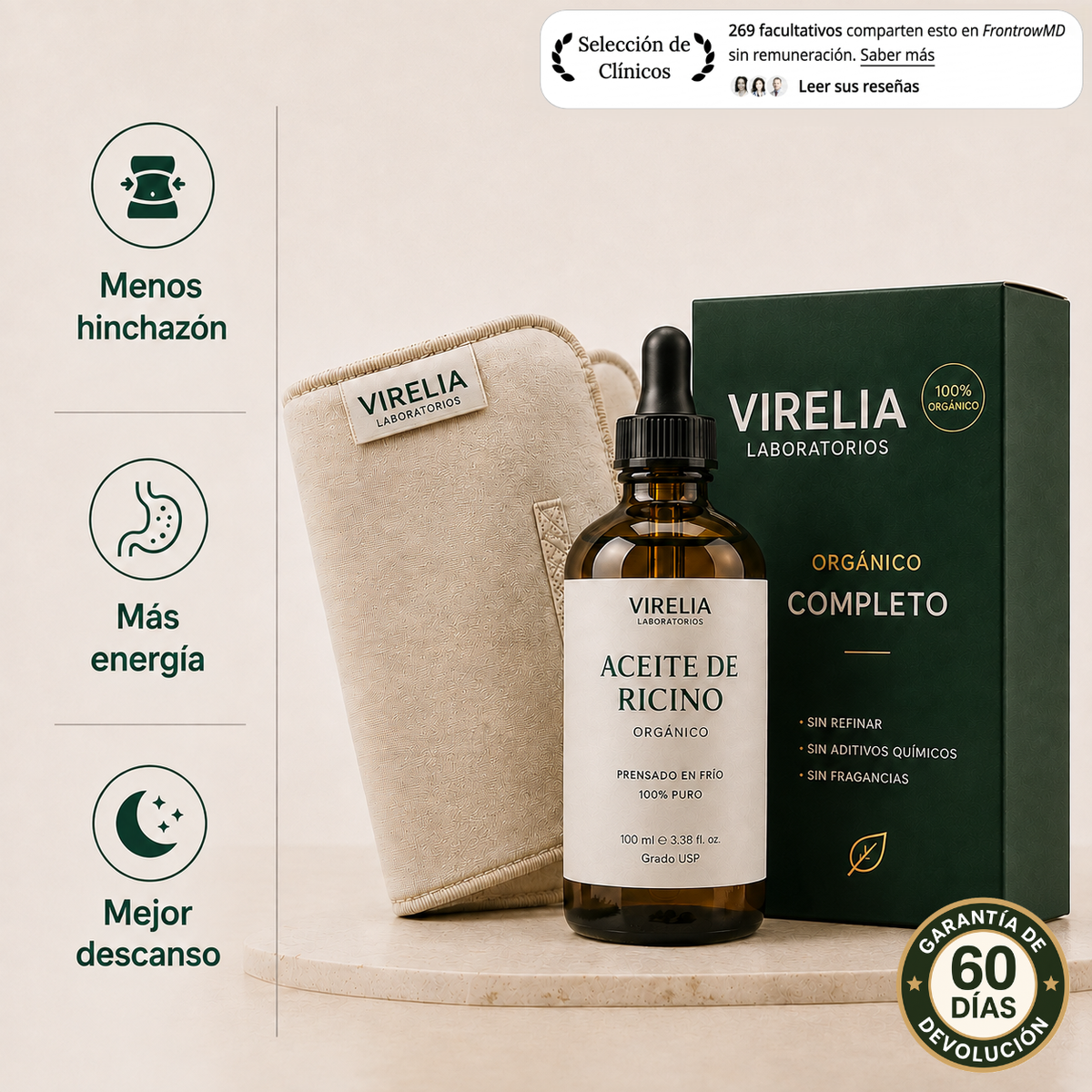 Ritual Nocturno Virelia®  Pack completo de Aceite de Ricino