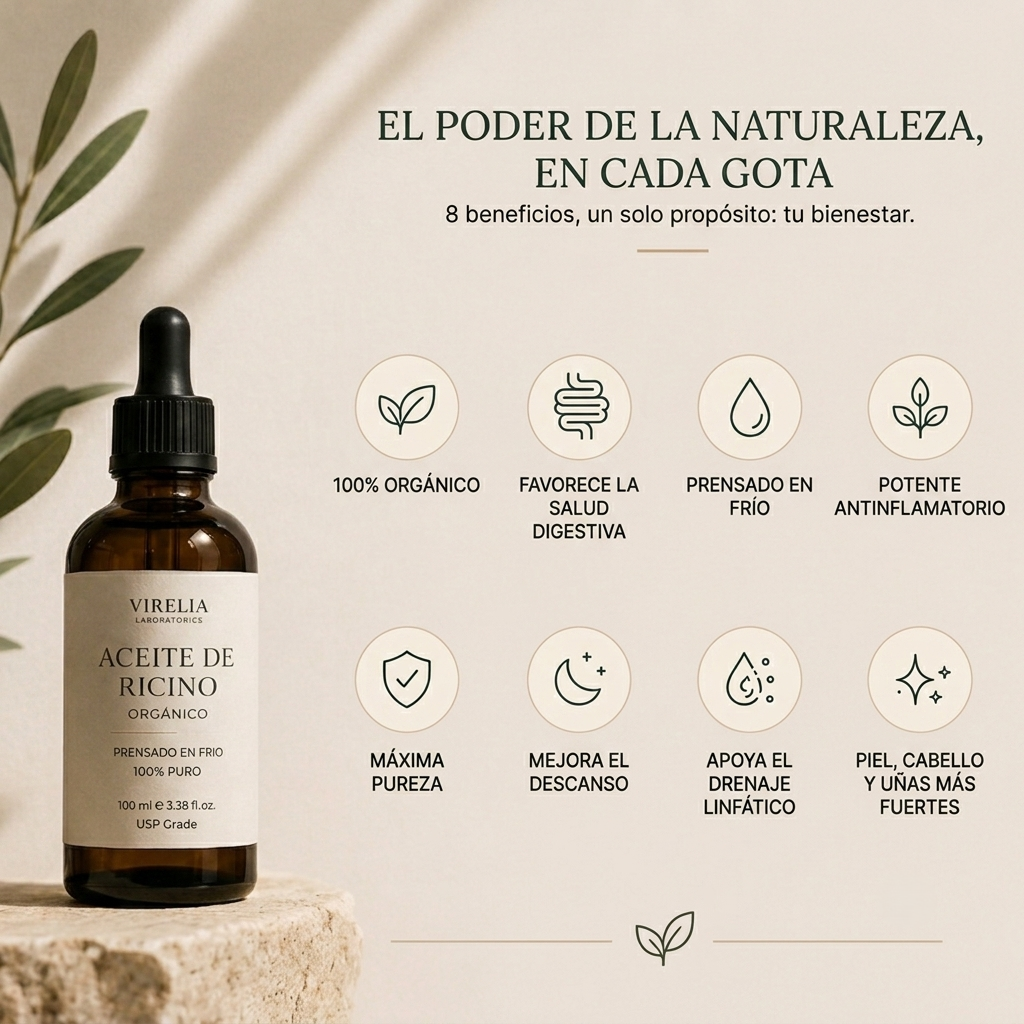 Ritual Nocturno Virelia®  Pack completo de Aceite de Ricino