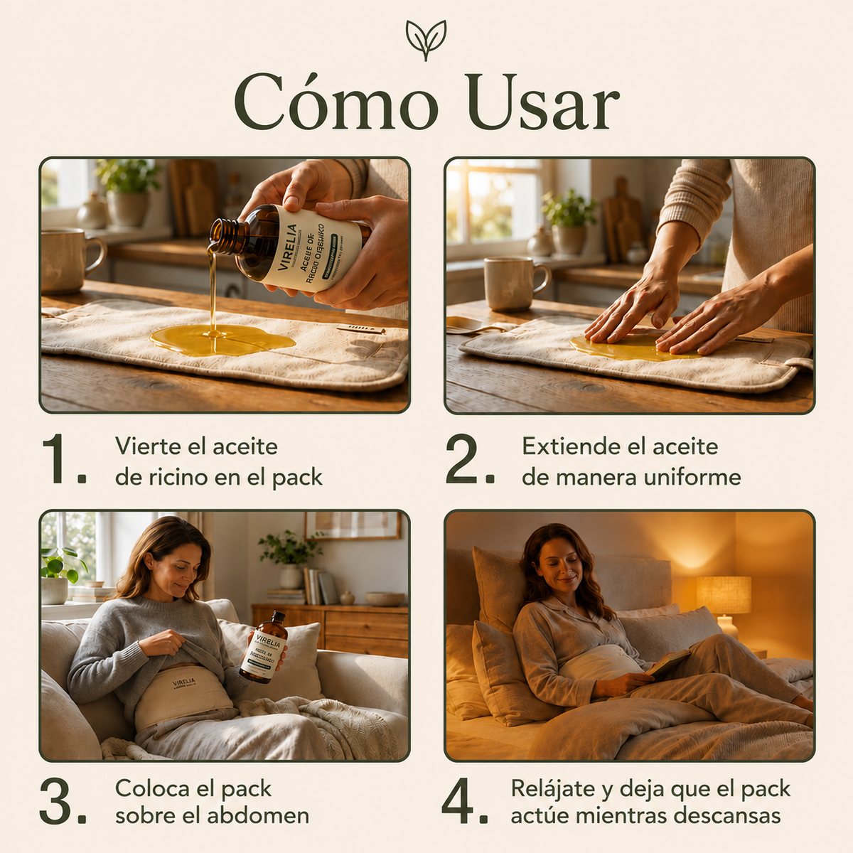 Ritual Nocturno Virelia®  Pack completo de Aceite de Ricino